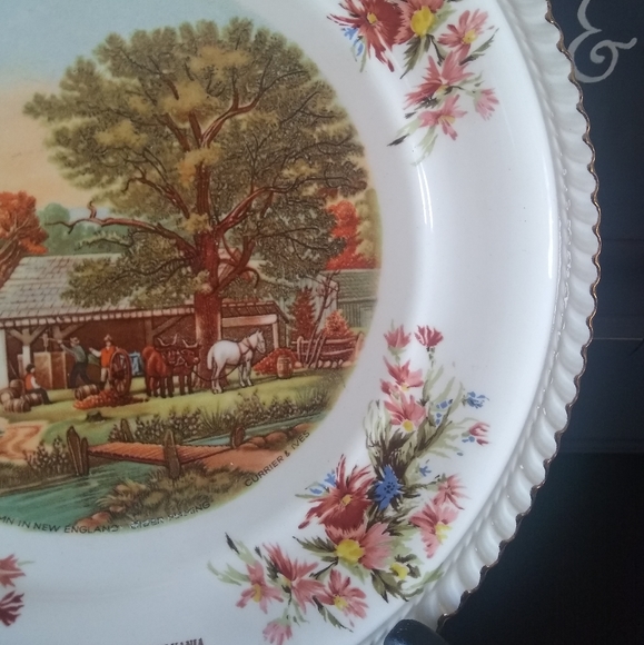 Autumn in Pennsylvania decorative ceramic plate - Picture 5 of 6